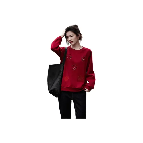 Dme Sweaters Women's Mary Red