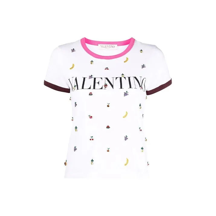 Valentino SS22 Regular T Shirt Women's White-0