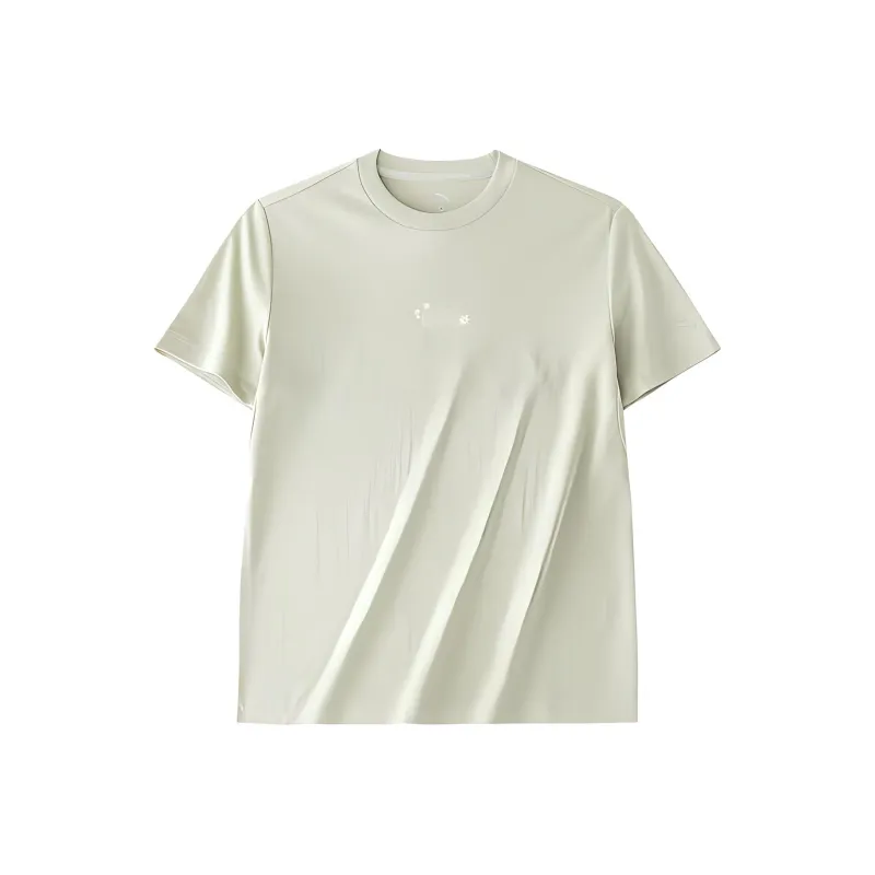 Anta Outdoor Collection Drop Shoulder Sleeve T Shirt Women's Smoke Heather Gray-0