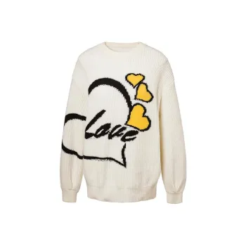 LOFT SHINE Loose Fit Sweater Women's White