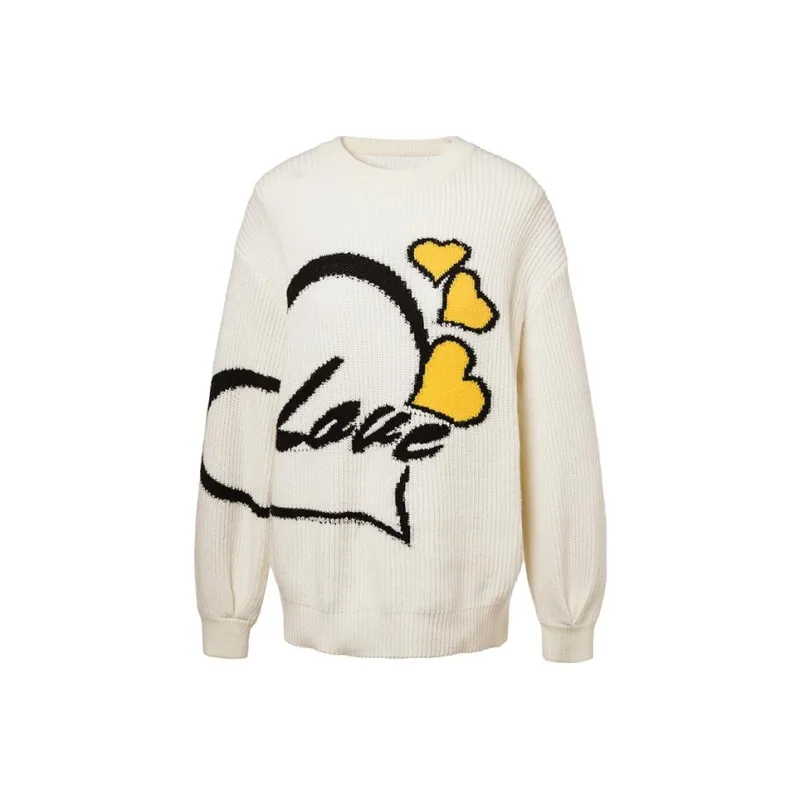 LOFT SHINE Loose Fit Sweater Women's White-0