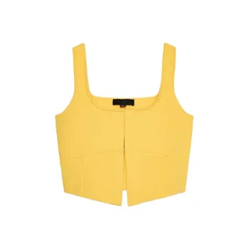 ZARA Tank Tops Women's Yellow