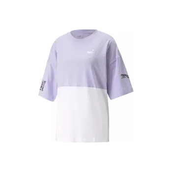 PUMA POWER NOVA SHINE COLORBLOCK TEE T-Shirt Women's Purple