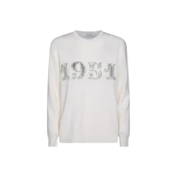 MaxMara Plata Logo Embellished Crewneck Jumper