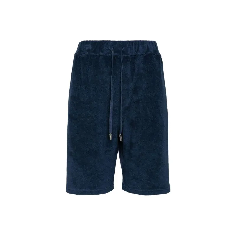 FEDELI Terry Cloth effect Track Shorts-0