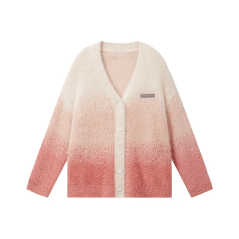 SUNSUNTOWN Sweaters Women's Gradient Pink-0