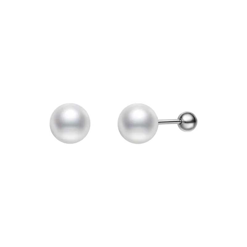 ME LUXE Pearl Stud Earrings, Classic And Versatile Everyday Accessory Women's-0