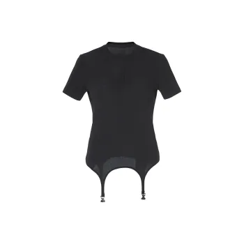 LOFT SHINE SS22 Elbow Length Sleeved T Shirt Women's Black