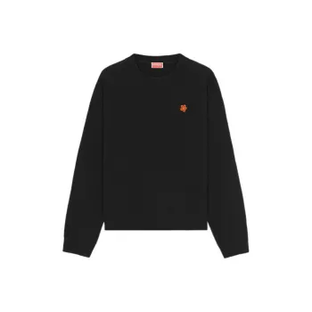 KENZO Logo Intarsia Knitted Crewneck Jumper