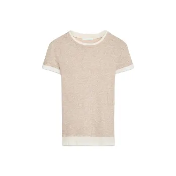 ZARA Regular T Shirt Women's Sand/Zebra Print
