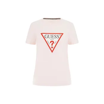 GUESS T-Shirt Women's Light Pink