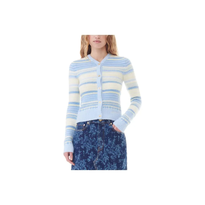 GANNI PF24 Sweater Women's Blue-0
