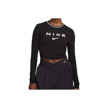 Nike Sportswear Chill Knit Women's Slim Long Sleeve Cropped Graphic T Shirt