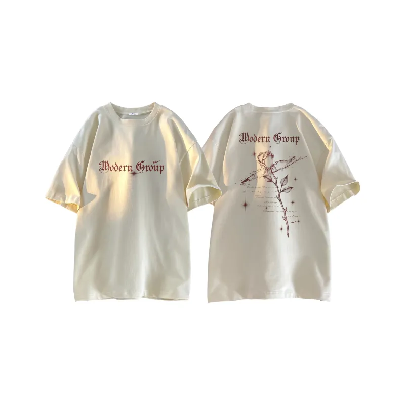 Warrior Huichao Cloud Sail Collection Drop Shoulder Sleeve T Shirt Unisex-12