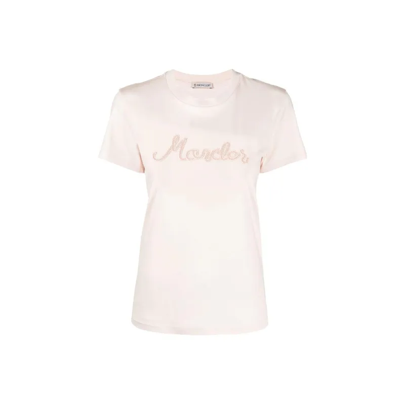 Moncler SS22 T Shirts Women's Pink-0