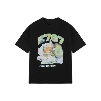 Katie Ermilio Printed Short sleeve T shirt Women's Black