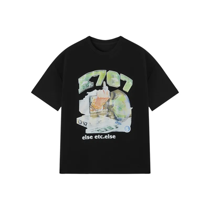 Katie Ermilio Printed Short sleeve T shirt Women's Black-0