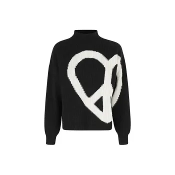 MOSCHINO Jeans High Neck Knitted Jumper