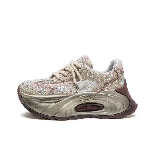 MATA Height Increasing Low Top Chunky Sneakers Women's