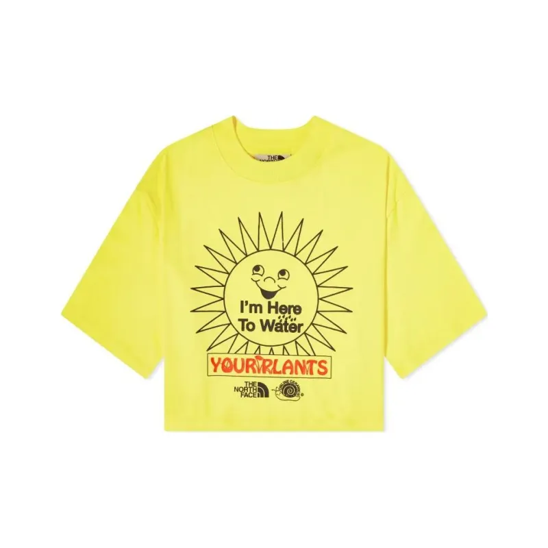 THE NORTH FACE X Online Ceramics Graphic-Printed Cropped T-Shirt-0