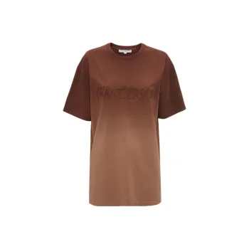 JW Anderson Tie Dyed Logo Embroidered T Shirt