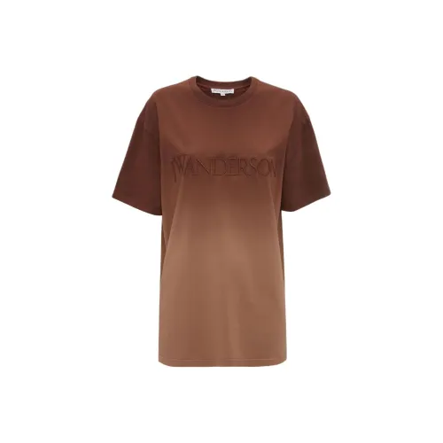 JW Anderson Tie Dyed Logo Embroidered T Shirt