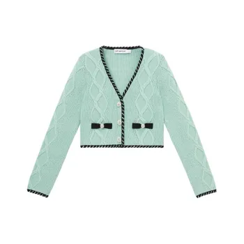 Self portrait Sweater Women's Mint Green