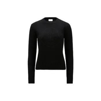 Moncler Logo Embroidered Knit Jumper
