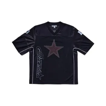 Jaded London SS24 Fantasy Store Series Team Spirit Football Jersey Soccer Jersey Unisex BLACK/Black