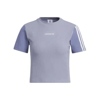 Adidas Originals Crop Tops Women's Silver Gray Violet
