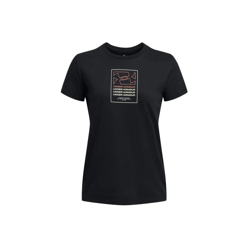 Under Armour UA Box Wordmark Originators T Shirt Women's Black-0