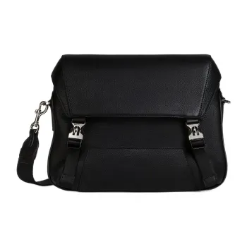 Furla Calfskin Messenger Bag Crossbody Bag Shoulder Bag Men's Black