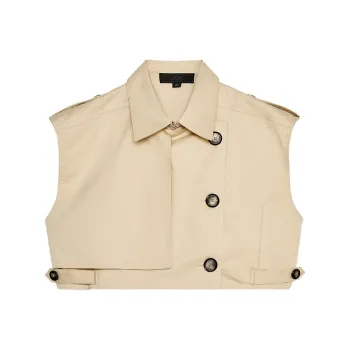 ZARA Trf Crop Tops Women's Sand