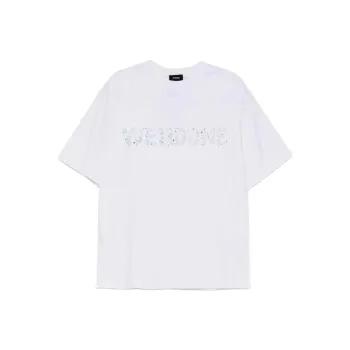 WE11DONE Sparkle logo T shirt