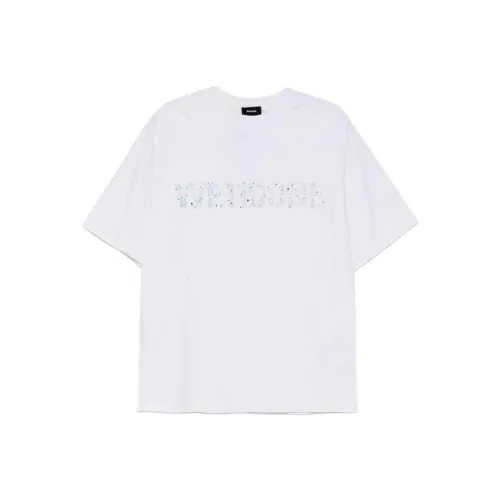 WE11DONE Sparkle logo T shirt