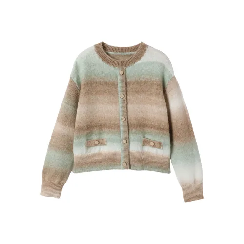 XIANGYING Sweater Women's Lotus Green