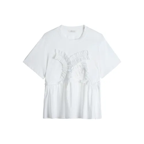 MS-Echo SS22 T-Shirt Women's Tissue White