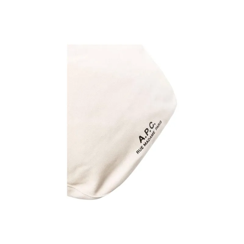 A.P.C Cotton Tote Bag, Shopping Bag, Shoulder Bag Women's Beige-3