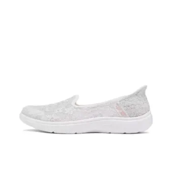 Skechers Slip Ins Anti Slip Wear Resistant Low Top Casual Shoes Women's White