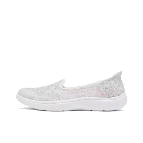 Skechers Slip Ins Anti Slip Wear Resistant Low Top Casual Shoes Women's White