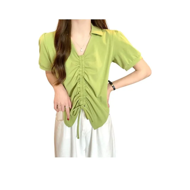 Tonlion T Shirt Women's Avocado Green-0