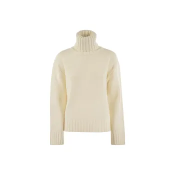 Fabiana Filippi High Neck Ribbed Knit Jumper
