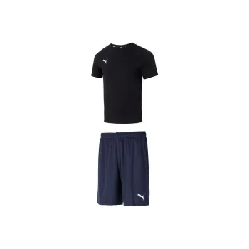 PUMA Casual Sportswear Men Set Black Top+Navy Blue Shorts