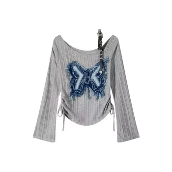 POPO.INFO Long Sleeved T Shirt Women's
