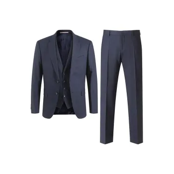 HUGO BOSS SS24 Business Suit Men's Dark Blue