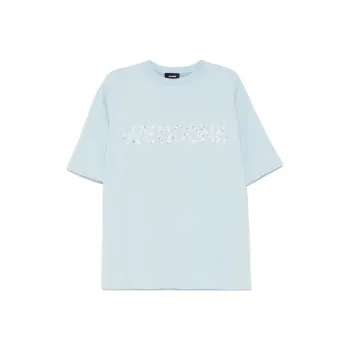 WE11DONE Sparkle logo T shirt