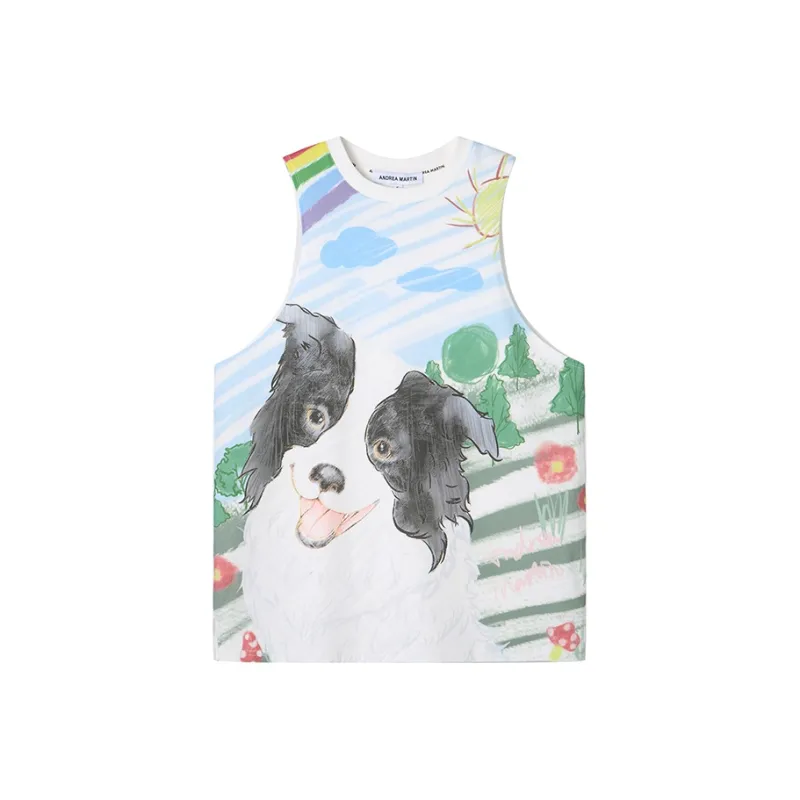 ANDREA MARTIN Tank Top Women's White-0