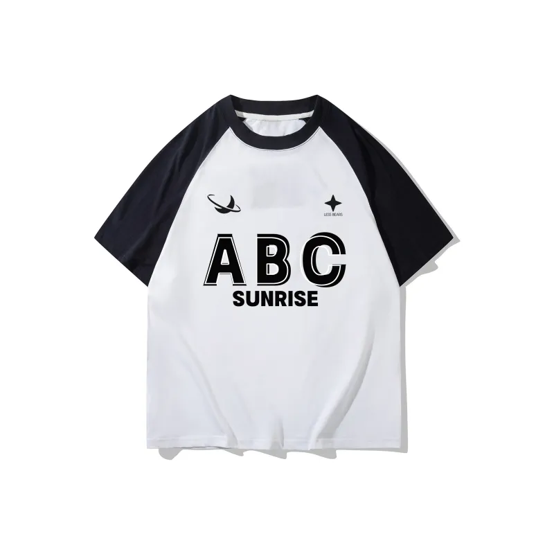 LESS BEARS Drop Shoulder Sleeve T Shirt Unisex-0