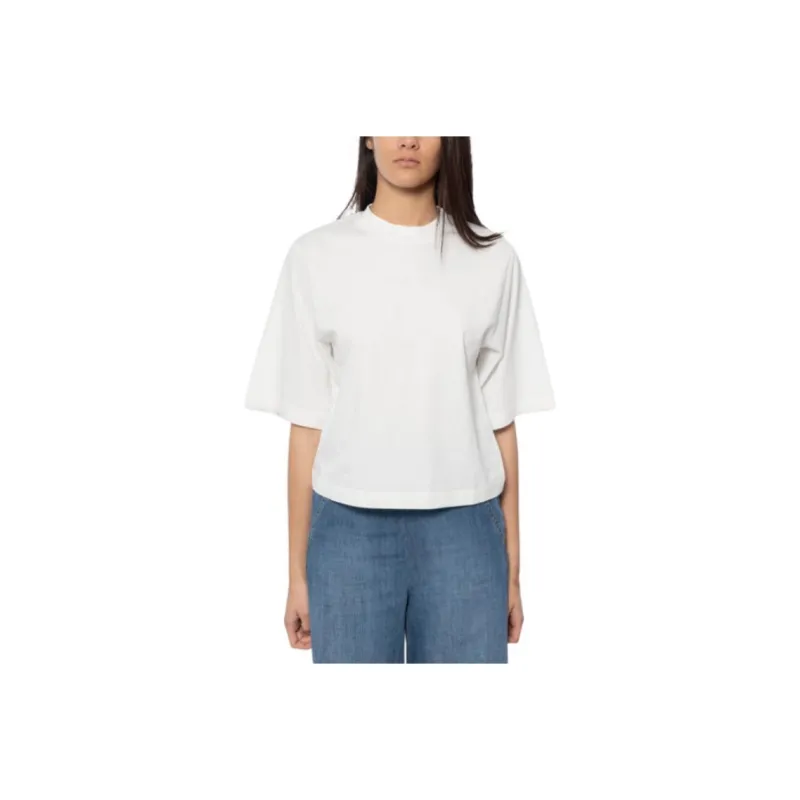 PINKO Niamey Wide Short Sleeved Boxy T Shirt-0