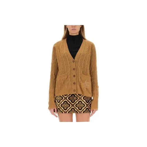 ETRO Cable-Knitted Button-Up Cardigan